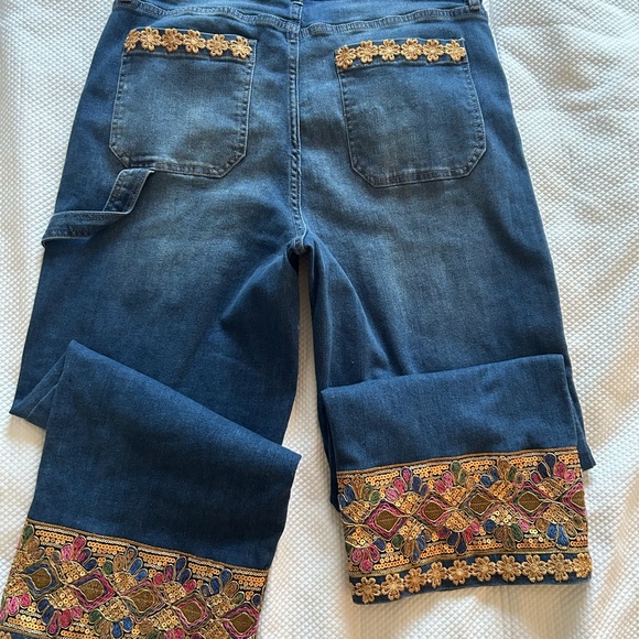 fabulous boho chic  jeans.Size 12 new with tag - Picture 10 of 16